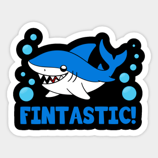 Cute Shark Fintastic Sticker